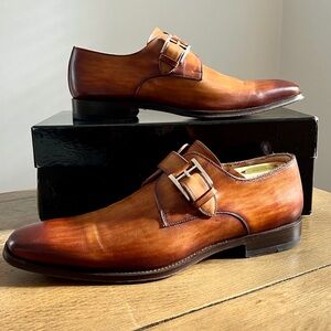 Magnanni Tan Leather Oxfords